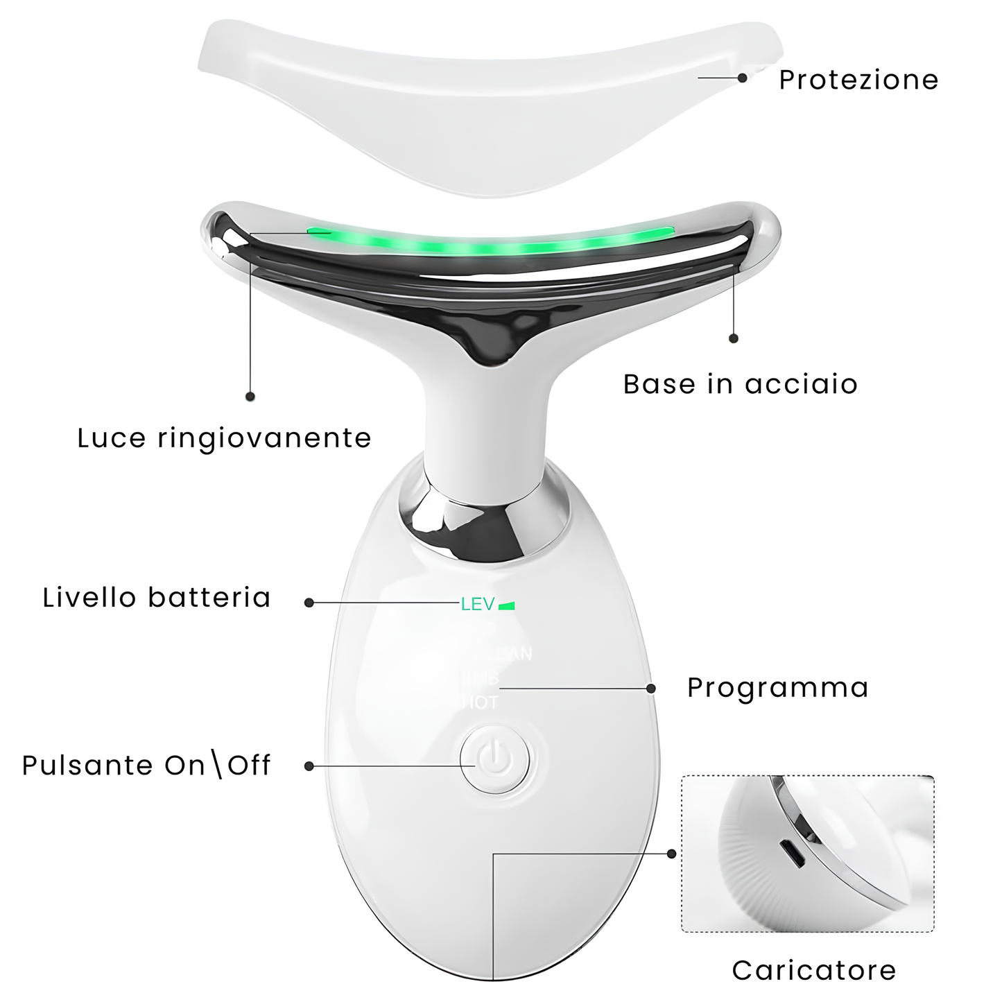 Massaggiatore rigenerante per il viso
